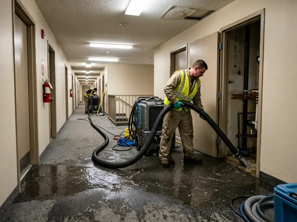 multi-unit-apartment-hallway-f-005 — frequently asked questions, Emergency Burst Pipe Water Extraction & Removal in West Col…